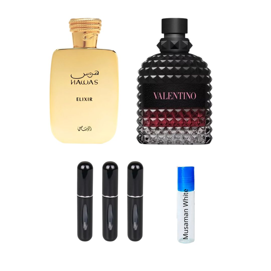 HAWASELIX+VALENTINOINTENSE+3PERFUM+1PROB